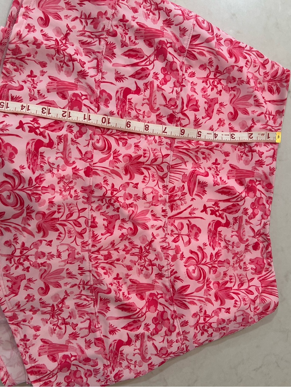 EUC Hill House Palm Beach Pink Sherwood Forest Rosie swimsuit & pool skirt M - Picture 7 of 7